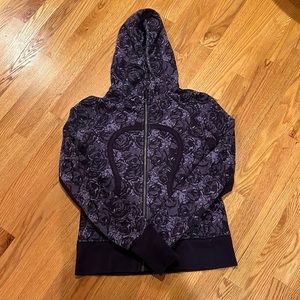 lululemon athletica - vintage- scuba hoodie - size 8